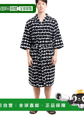 韩国直邮marimekko浴袍休闲黑白图案RASYMATTO KYLPYTAKKI 68763