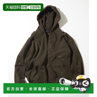 1h可退 日本直邮NAUTICA男装 轻复古Pigment洗水 双拉链连帽卫衣