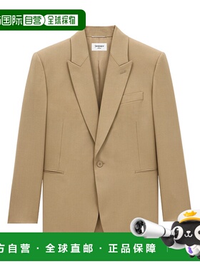 香港直邮Saint Laurent 羊毛华达呢西装外套 821895Y405W