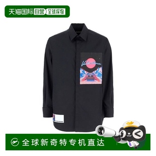 Patch男式 襯衫 Valentino 黑色 美國(guó)奧萊直發(fā) Logo 自營(yíng)