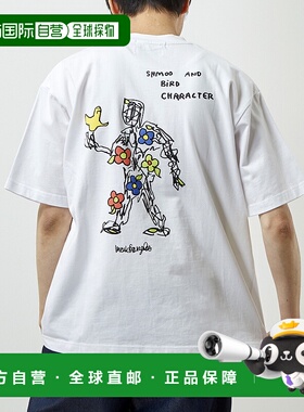 1h可退 日本直邮MEN'S MELROSE 男士Mark Gonzales艺术印花T恤 A0