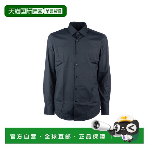 1h可退 香港直邮BOSS HUGO BOSS 男士衬衫 50503356001 CO 黑色 C