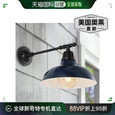 jonathan yWallace 12.25 英寸 1 灯农舍工业室内/室外铁制 LED
