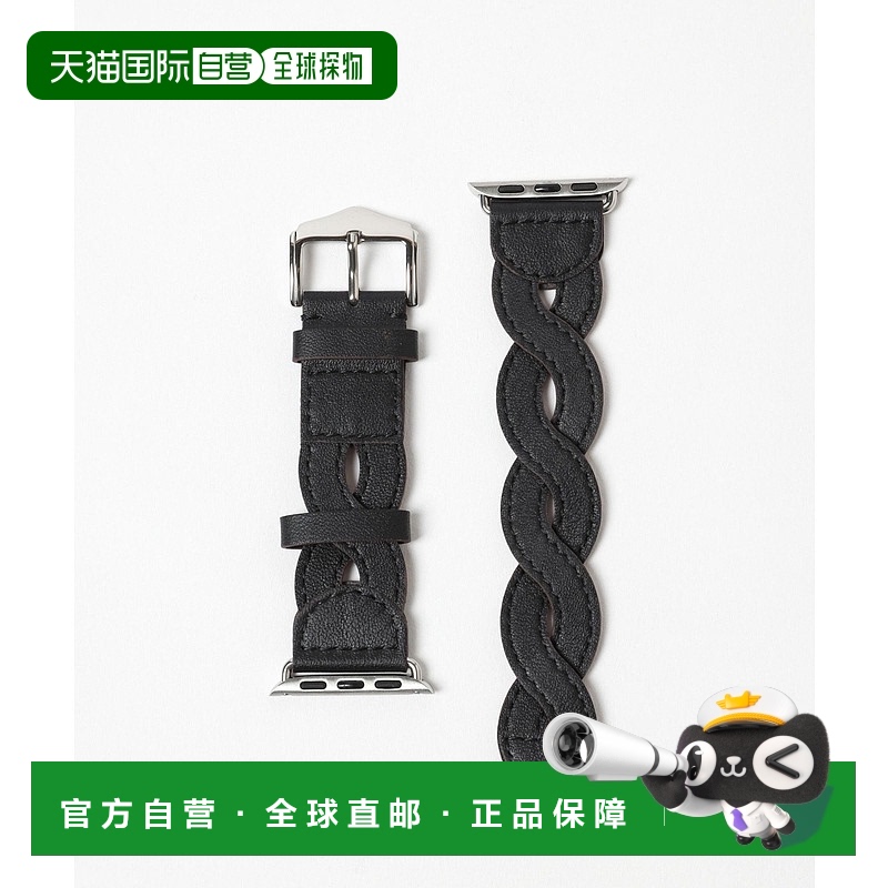日本直邮zandy Zandy女士苹果手表真皮编织表带 适用于各种尺寸的
