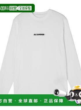 日本直邮JIL SANDER 圆领长袖T恤 白色 女款 j40gc0117 j20103 10