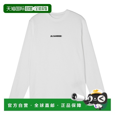 日本直邮JIL SANDER 圆领长袖T恤 白色 女款 j40gc0117 j20103 10