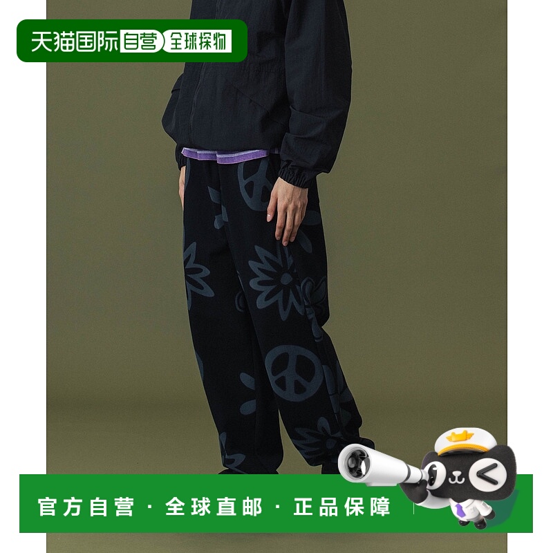 1h可退 日本直邮XLARGE 男女同款 拔染和平图案运动裤 舒适弹力腰