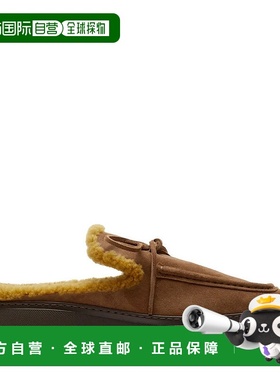 自营burberry博柏利石绒面和Shearing石骡木 美国奥莱直发拖鞋