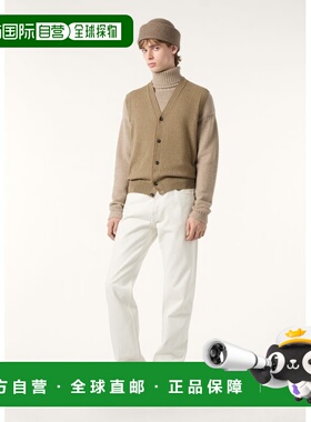 自营欧洲直邮Loro Piana 男士灰绿色婴儿羊绒马甲