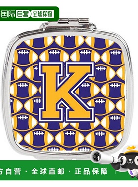 自营 Carolines Treasures CJ1064-KSCM 字母 K 足球紫色和正品