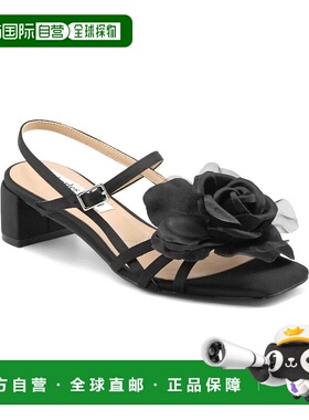 自营Charles David Deb Women's US Black Sqaure Toe Block Heel