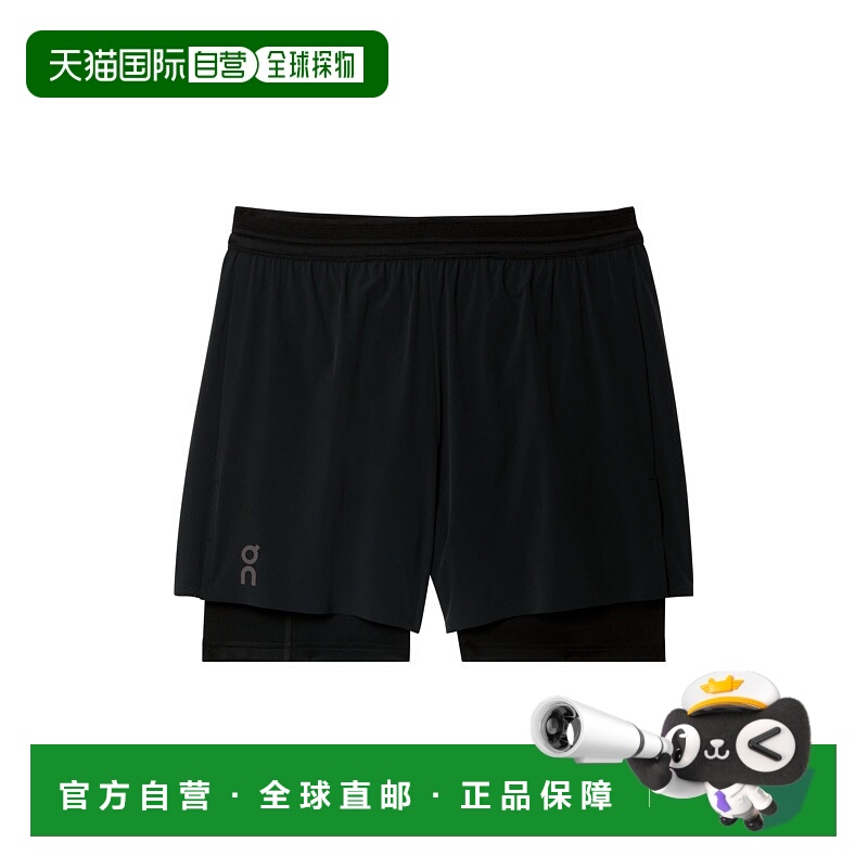 日潮跑腿ON昂跑 男士 5 Performance 2/1 运动短裤 Black XS 1mf1