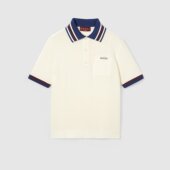 824477XKEYD9275 AW2025 白色 GUCCI POLO T恤 COTTON 男士