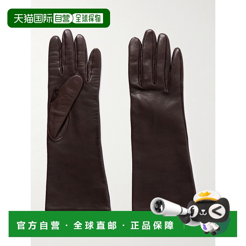 1h可退 香港直邮KHAITE 女士 Remo Mid 皮革手套 10120984