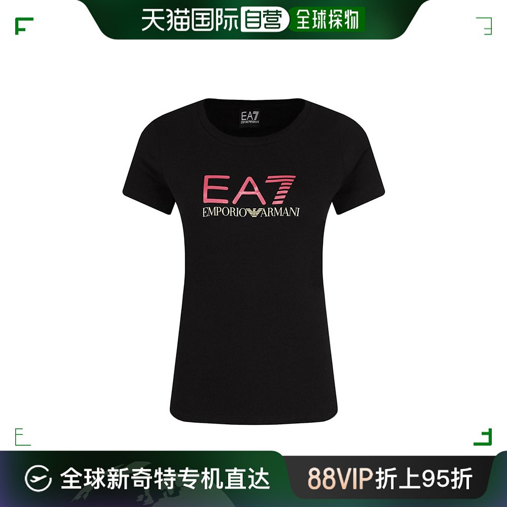 香港直邮EMPORIO ARMANI 女士黑色棉质T恤 3GTT62-TJ12Z-0210 女装/女士精品 T恤 原图主图