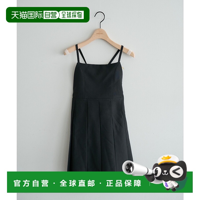 1h可退 日本直邮Discoat 女装 褶饰拼接迷你吊带连衣裙 DCU105210