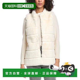 自营La Fiorentina Plush Vest - white 美国奥莱直发