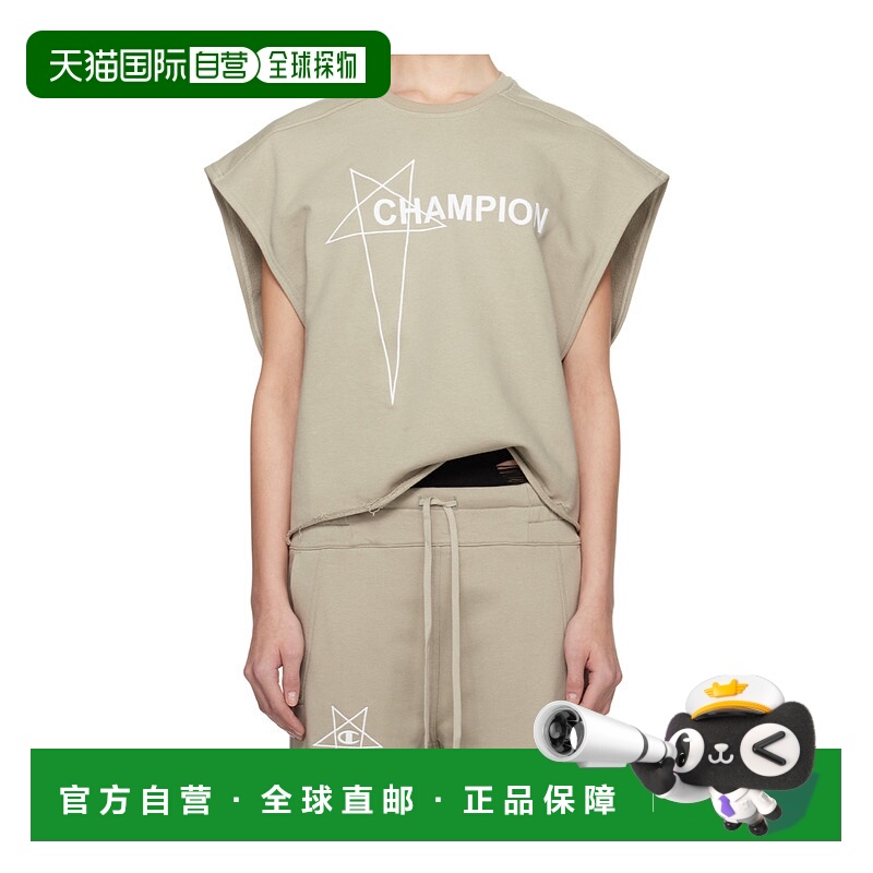 1h可退 香港直邮RICK OWENS 女士T恤 CW01E1666CHFE08 AW2025 米