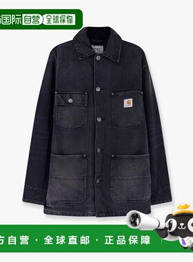 1h可退 香港直邮潮奢 CARHARTT WIP 男士 Aden 黑色牛仔布夹克 I0