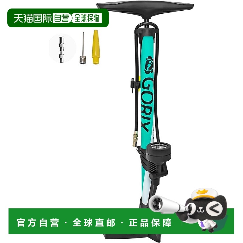【日本直邮】GORIX 自行车全能打气筒 GX-33P 160psi 仏/美/英式