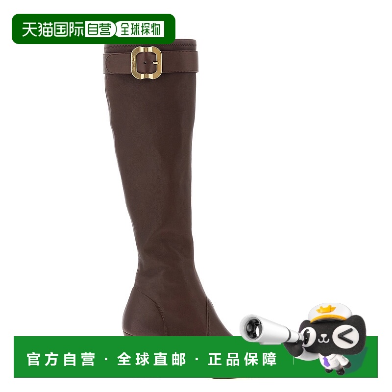 香港直邮Miu Miu 缪缪 女士 搭扣长筒靴 5W548EFA065038