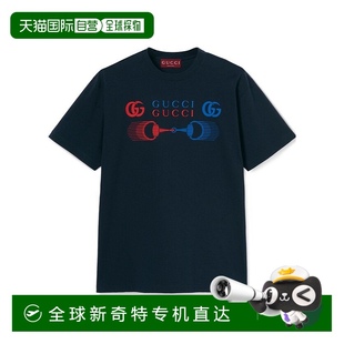 香港直邮25FW 印花针织T恤 Men短袖