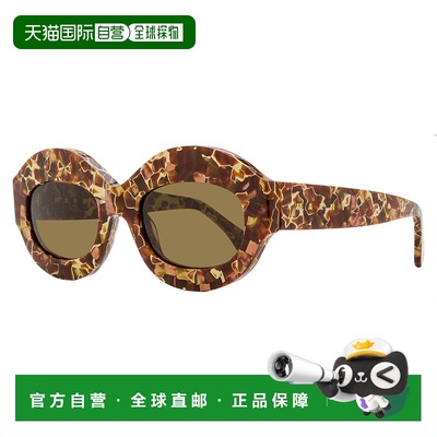 自营 Marni中性椭圆形太阳镜Ik Kil Cenote FN9熔岩54毫米-FN9 美