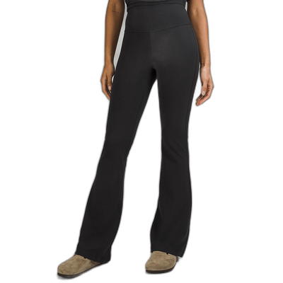 日潮跑腿Lululemon露露乐蒙女款高腰时尚喇叭裤长裤prod98