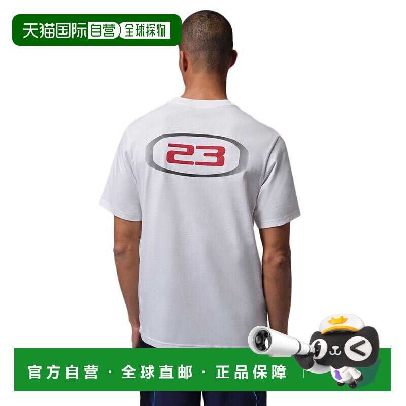 日本直邮Jordan 乔丹男士篮球服运动速干短袖圆领T恤白色IR086810图片