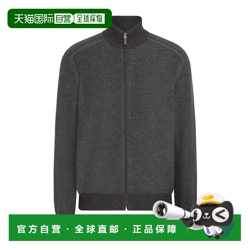 香港直邮Zegna Cashseta 全拉链开衫 UGJ92A2157长袖羊绒杰尼亚