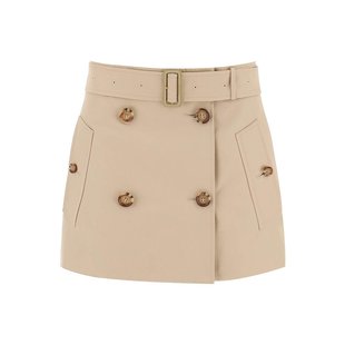 棕色 BURBERRY AW2023 8071196A7405 BRIELLE 女士半身裙