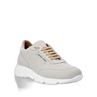 自营皮革低帮运动鞋 Philipp Plein TM - 米色 男鞋美国直发奥莱