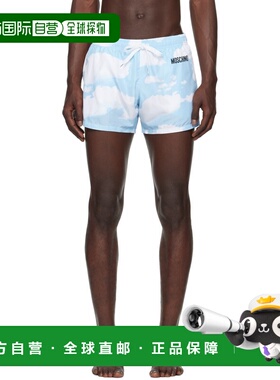 1h可退 香港直邮潮奢 Moschino 莫斯奇诺 男士 蓝色 Archive Clou