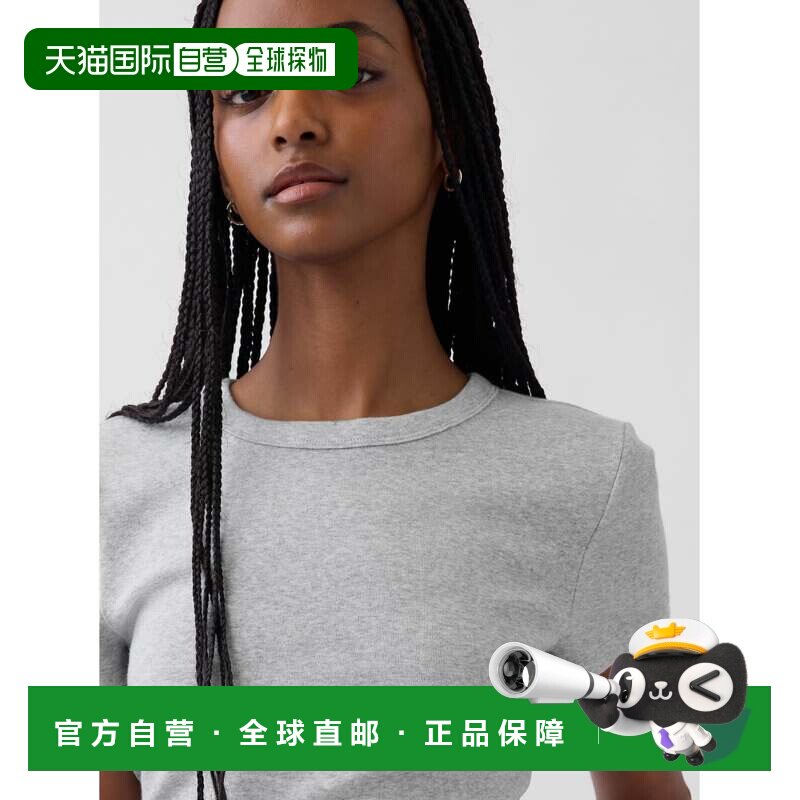 日本直邮GAP W 现代圆领 T 恤短袖图片