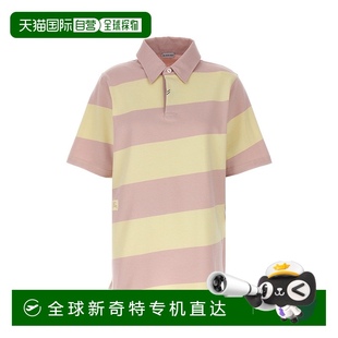 香港直邮潮奢 巴宝莉 1h可退 Burberry 8083 女士 徽标条纹Polo衫