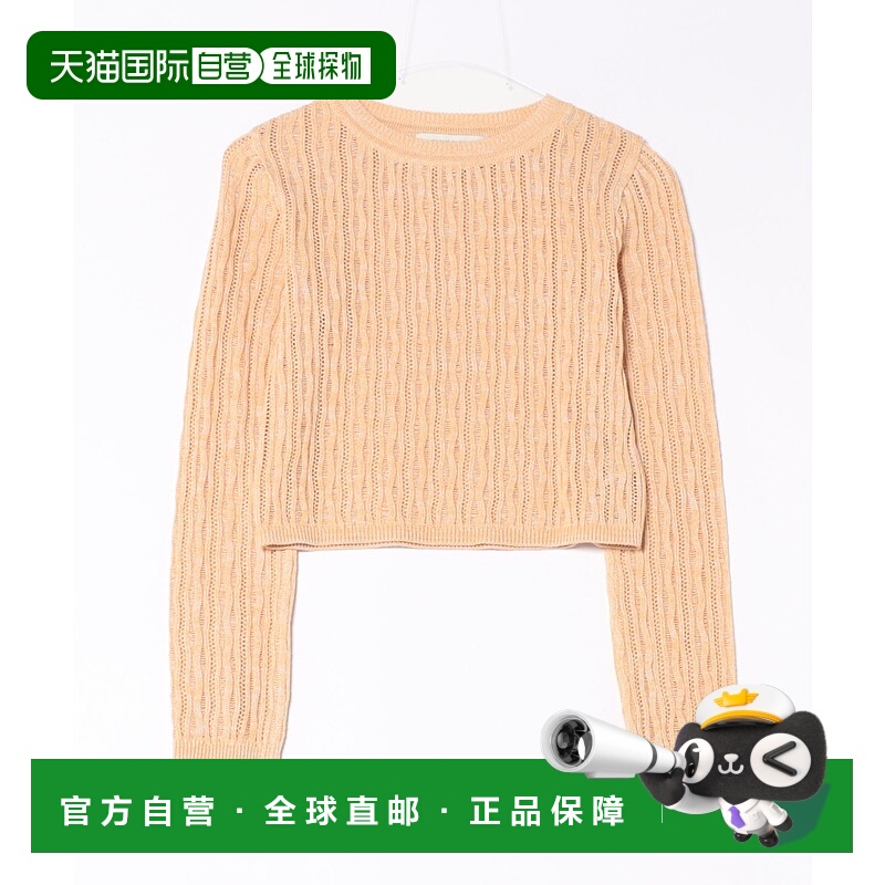 1h可退 日本直邮PUBLIC TOKYO 女士蕾丝透视短款针织上衣 1652300