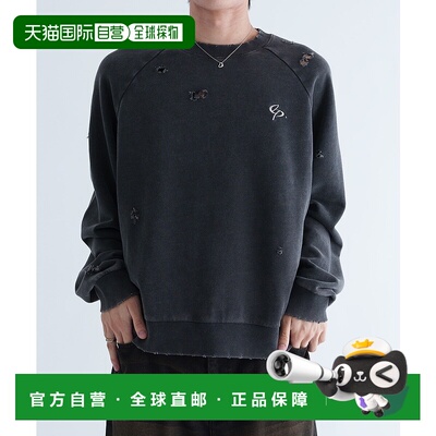 1h可退 日本直邮epnok 男女同款复古破坏染色卫衣 208922