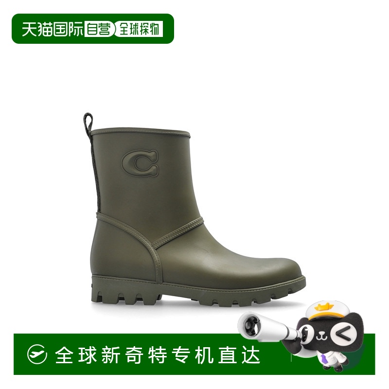 1h可退 香港直邮COACH 女士靴子 CW9770ARY SS2025 绿色 Rain boo