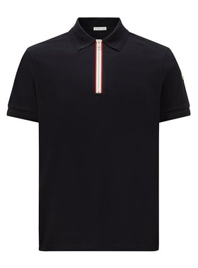 MONCLER 男士T恤 K10918A0000289A1677X CO 蓝色 短袖POLO衫
