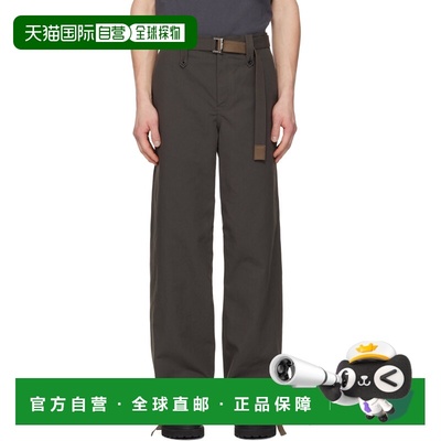 1h可退 香港直邮潮奢 Sacai 男士 卡其色 Weathercloth 长裤 2603