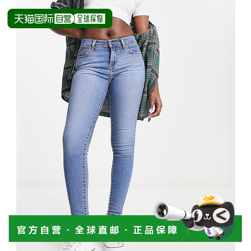 香港直邮潮奢 Levi'S 李维斯 女士 Levi's 710 浅水洗紧身牛仔裤