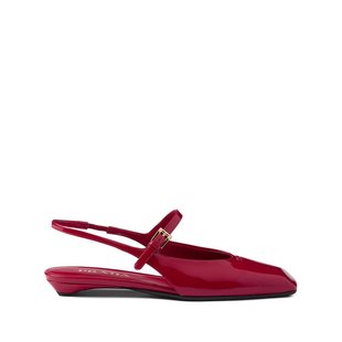 SS2025 1F828NF015069F0E06 红色 女士芭蕾乐福鞋 PRADA