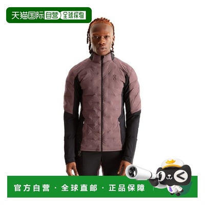 自营欧洲直邮ON昂跑 CLIMATE男士葡萄紫/黑色聚酯纤维防水夹克