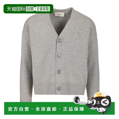 1h可退 香港直邮Ami Paris 男士 Ami De Coeur 针织开衫 H25HKC37