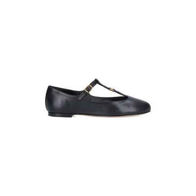 CHLOÉ 女士休闲鞋 C24A02NNP001 AW2024 黑色 圆头平底芭蕾舞鞋