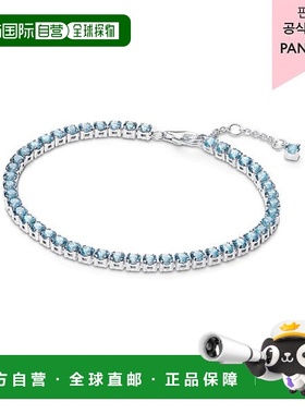 韩国直邮PANDORA [百货公司保证] 闪亮的淡蓝色网球手镯 591469C0