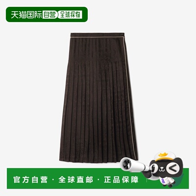 自营欧洲直邮Burberry博柏利 Sunflower系列女士鹰棕色桑蚕丝纽扣