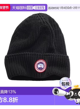 香港直邮CANADA GOOSE加拿大鹅 RIB TOQUE北极圆盘罗纹托克帽毛线