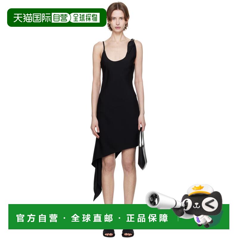 1h可退 香港直邮Courreges 女士 黑色 Scarf 连衣裙 125CRO538PL0