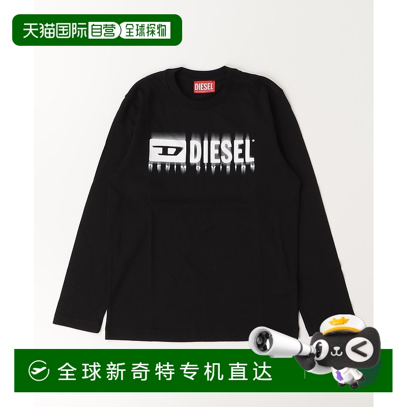 1h可退 日本直邮DIESEL KIDS 儿童长袖T恤 亲肤纯棉 宽松舒适 亲